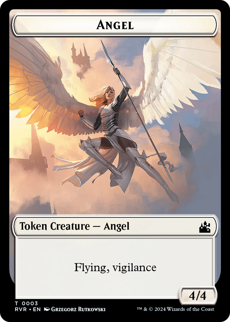 Angel Token (0003) [Ravnica Remastered Tokens] | Play N Trade Winnipeg