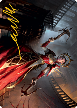 Bloodthirsty Adversary Art Card (Gold-Stamped Signature) [Innistrad: Midnight Hunt Art Series] | Play N Trade Winnipeg