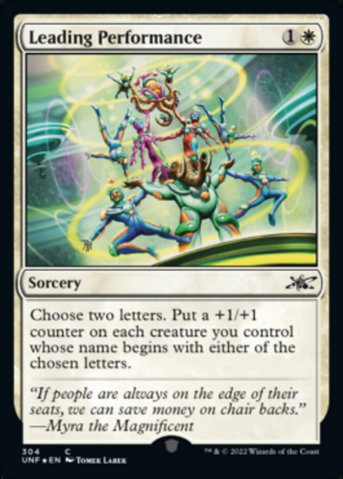 Leading Performance (Galaxy Foil) [Unfinity] | Play N Trade Winnipeg