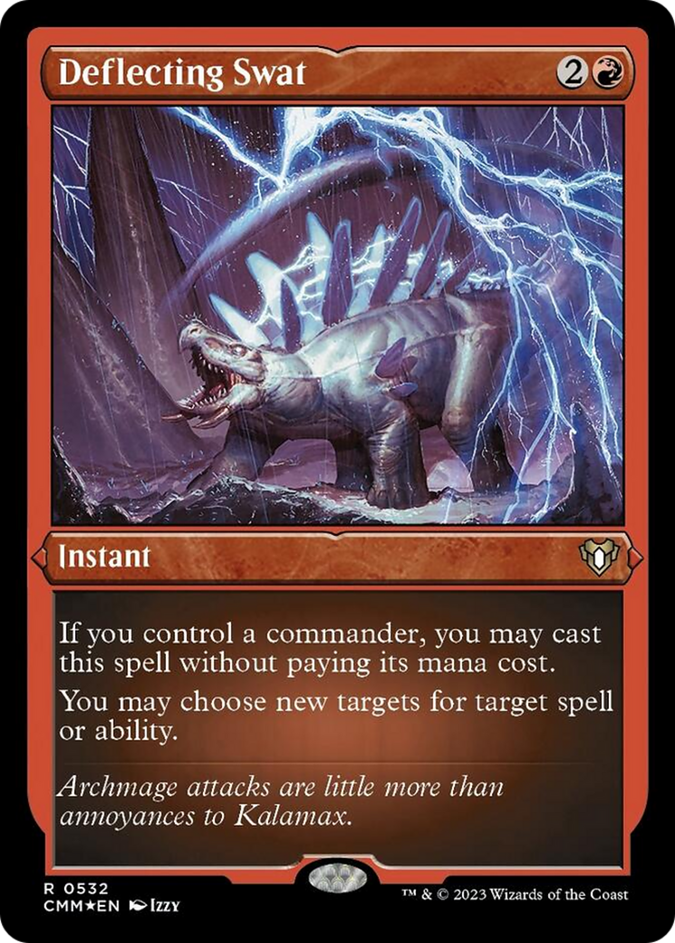 Deflecting Swat (Foil Etched) [Commander Masters] | Play N Trade Winnipeg