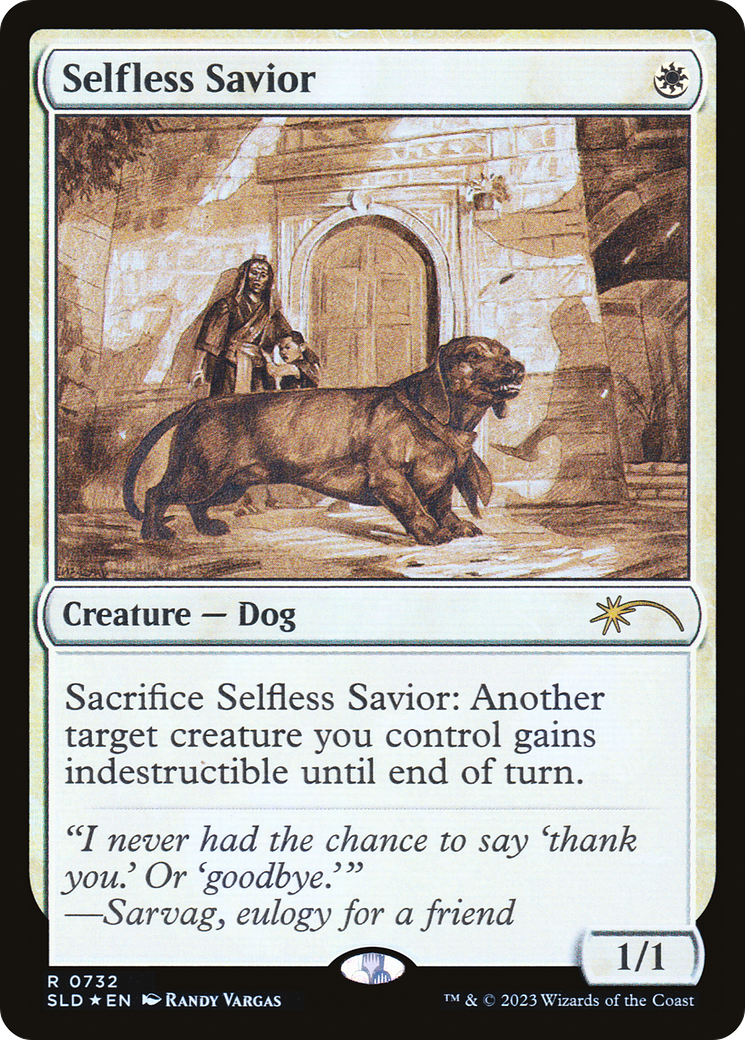 Selfless Savior (Sketch) [Secret Lair Drop Promos] | Play N Trade Winnipeg