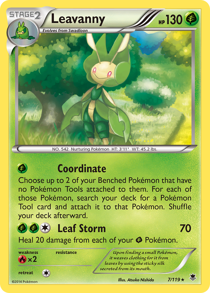 Leavanny (7/119) [XY: Phantom Forces] | Play N Trade Winnipeg