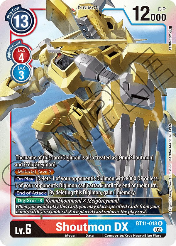 Shoutmon DX [BT11-018] [Dimensional Phase] | Play N Trade Winnipeg