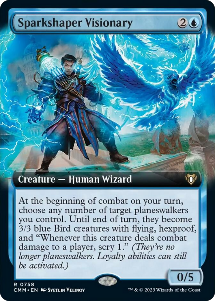 Sparkshaper Visionary (Extended Art) [Commander Masters] | Play N Trade Winnipeg