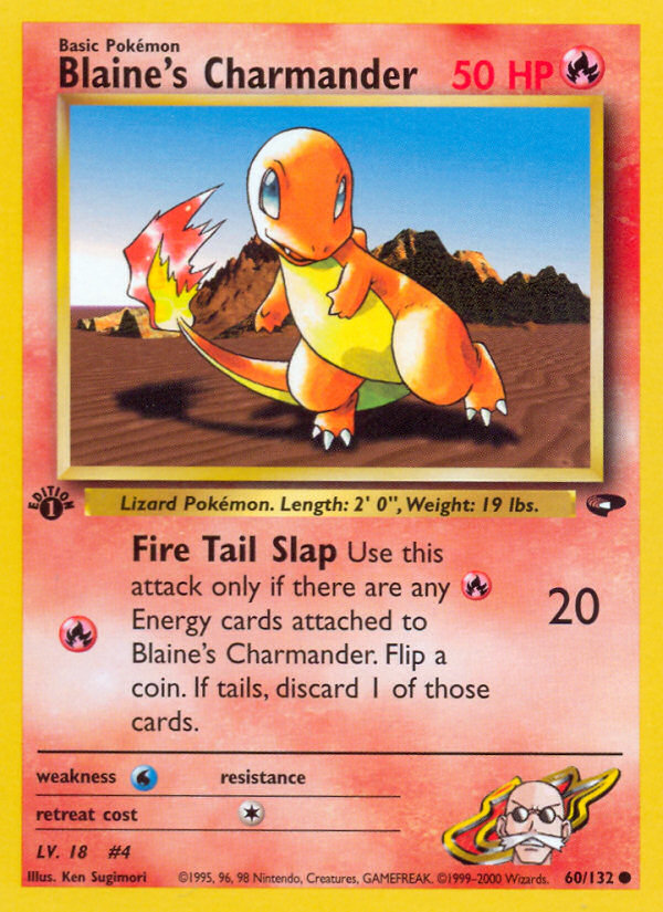 Blaine's Charmander (60/132) [Gym Challenge 1st Edition] | Play N Trade Winnipeg