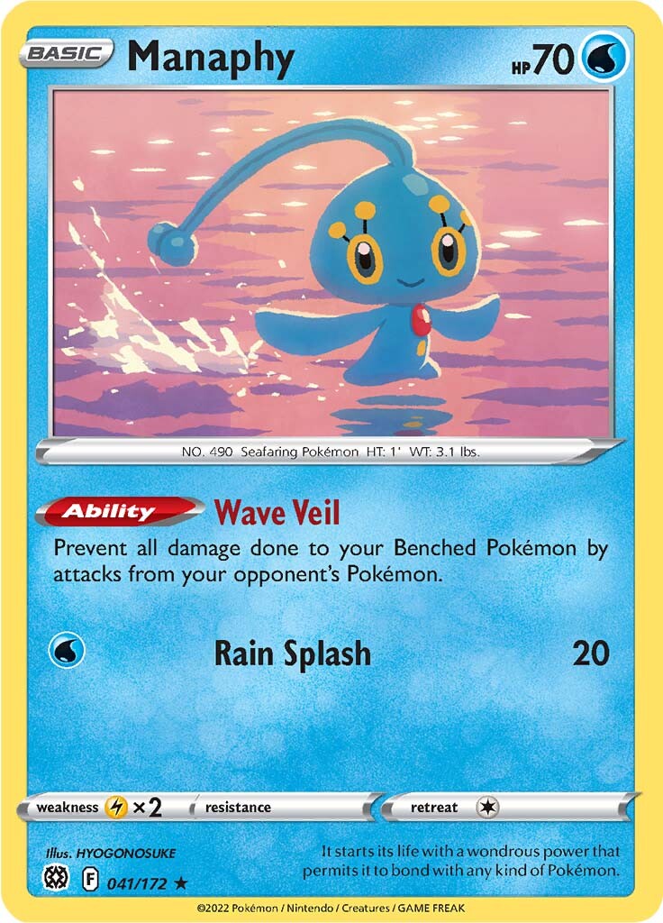 Manaphy (041/172) [Sword & Shield: Brilliant Stars] | Play N Trade Winnipeg