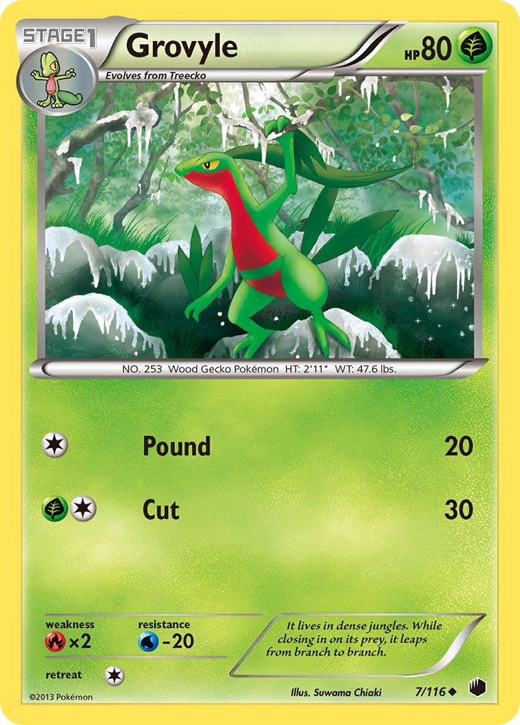 Grovyle (7/116) [Black & White: Plasma Freeze] | Play N Trade Winnipeg