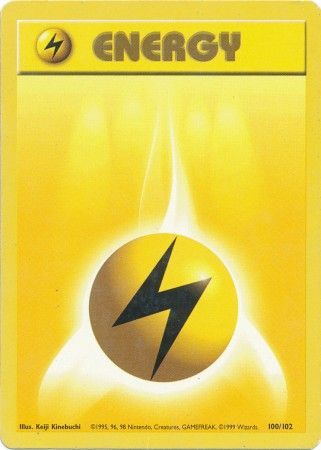 Lightning Energy (100/102) [Base Set Unlimited] | Play N Trade Winnipeg