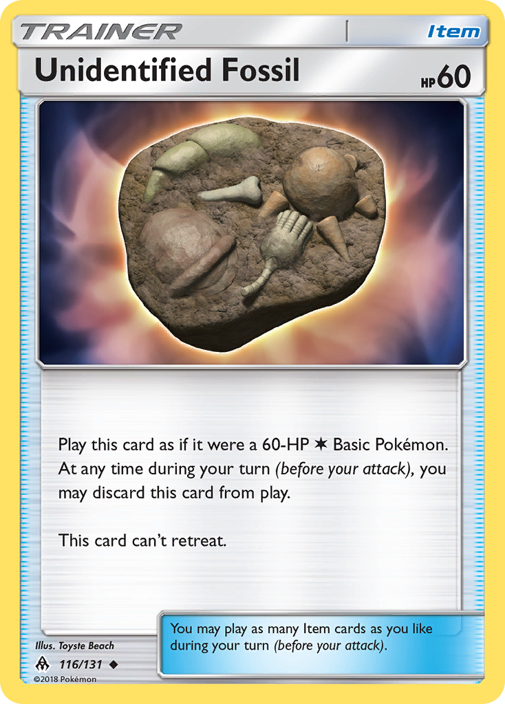 Unidentified Fossil (116/131) [Sun & Moon: Forbidden Light] | Play N Trade Winnipeg