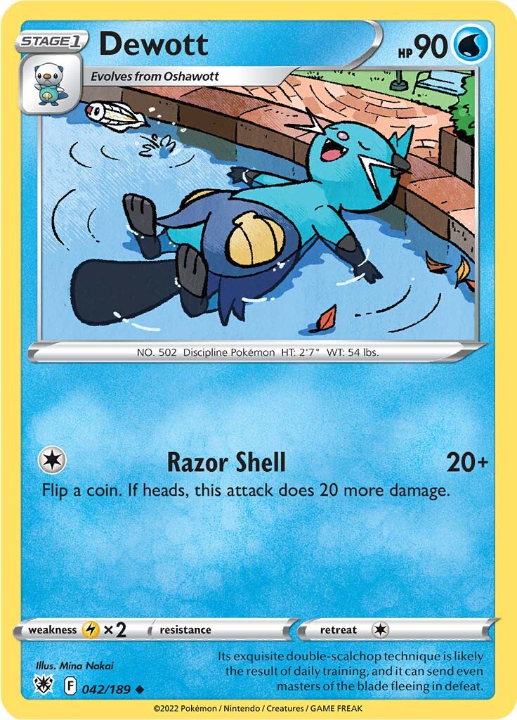 Dewott (042/189) [Sword & Shield: Astral Radiance] | Play N Trade Winnipeg