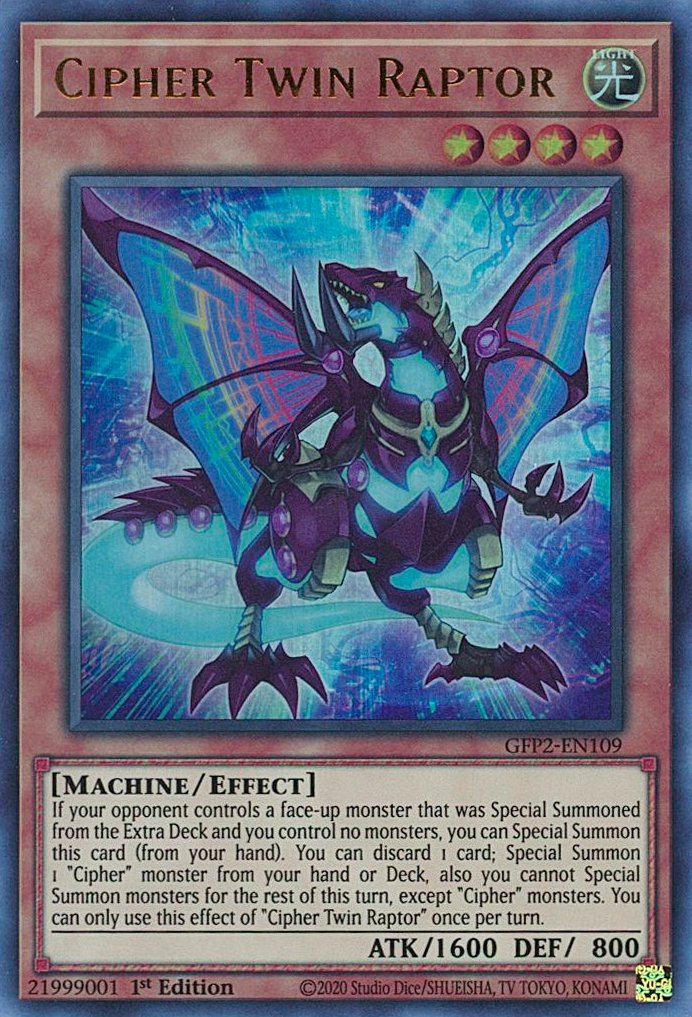 Cipher Twin Raptor [GFP2-EN109] Ultra Rare | Play N Trade Winnipeg