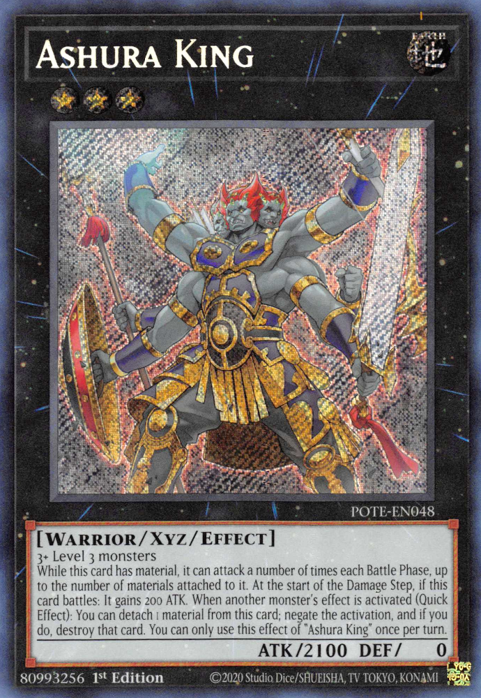 Ashura King [POTE-EN048] Secret Rare | Play N Trade Winnipeg