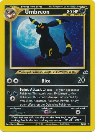 Umbreon (13/75) [Neo Discovery Unlimited] | Play N Trade Winnipeg