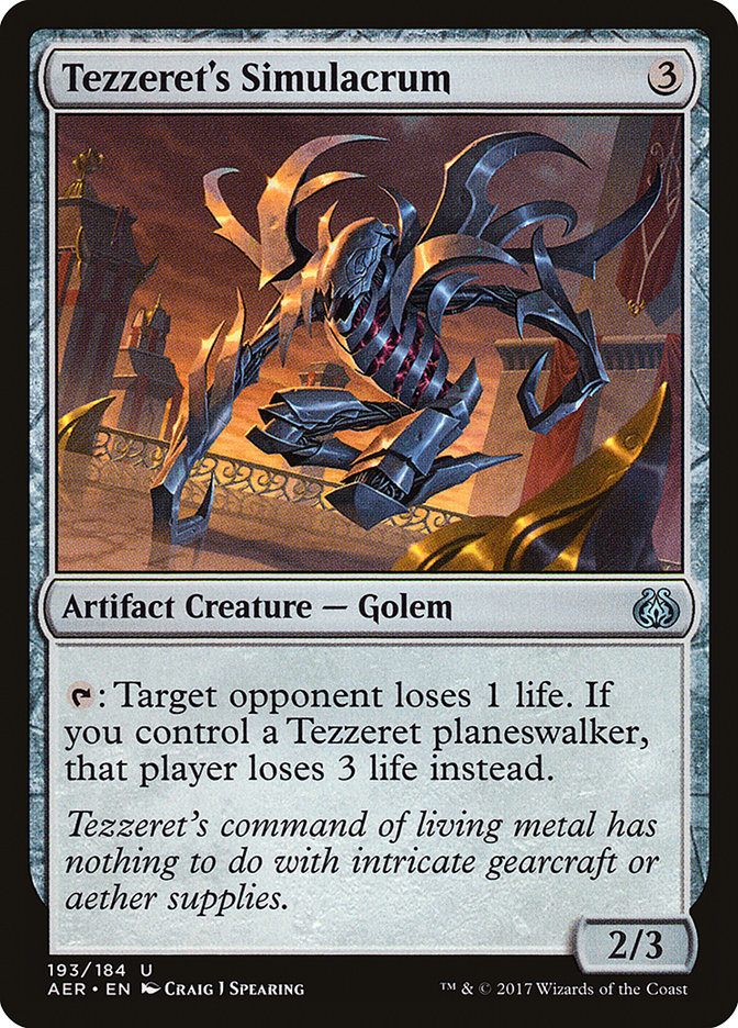 Tezzeret's Simulacrum [Aether Revolt] | Play N Trade Winnipeg