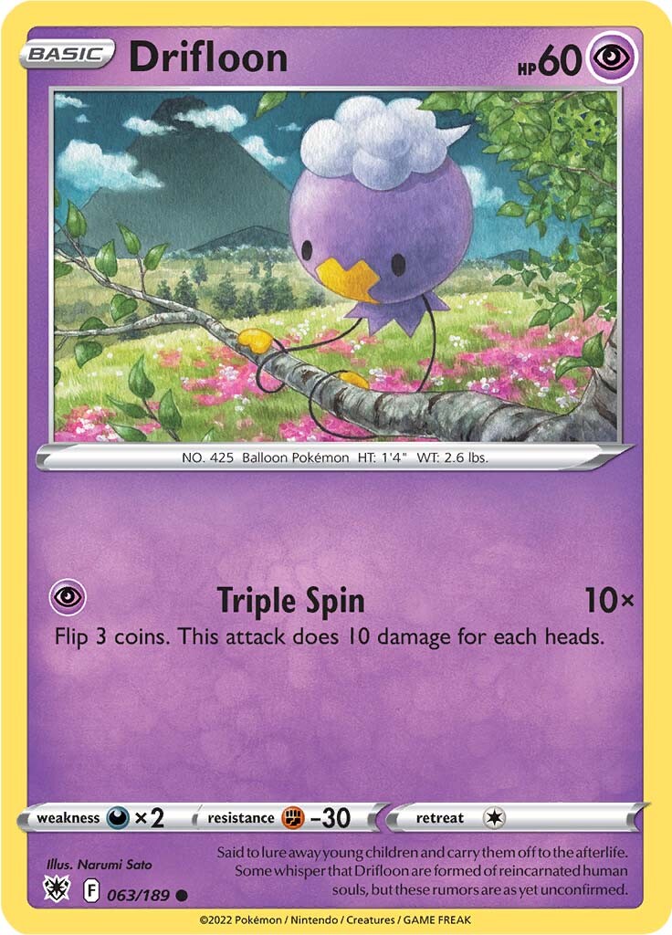 Drifloon (063/189) [Sword & Shield: Astral Radiance] | Play N Trade Winnipeg