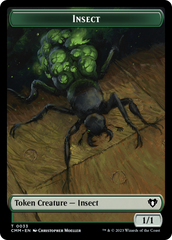 Spirit (0010) // Insect Double-Sided Token [Commander Masters Tokens] | Play N Trade Winnipeg