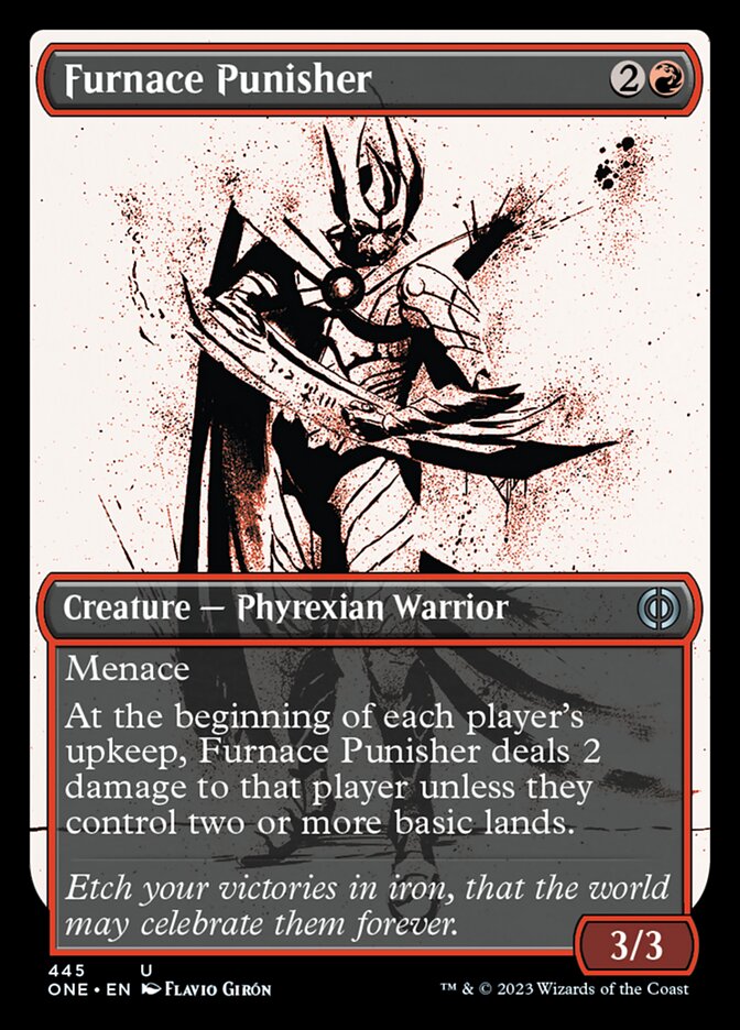 Furnace Punisher (Showcase Ichor Step-and-Compleat Foil) [Phyrexia: All Will Be One] | Play N Trade Winnipeg