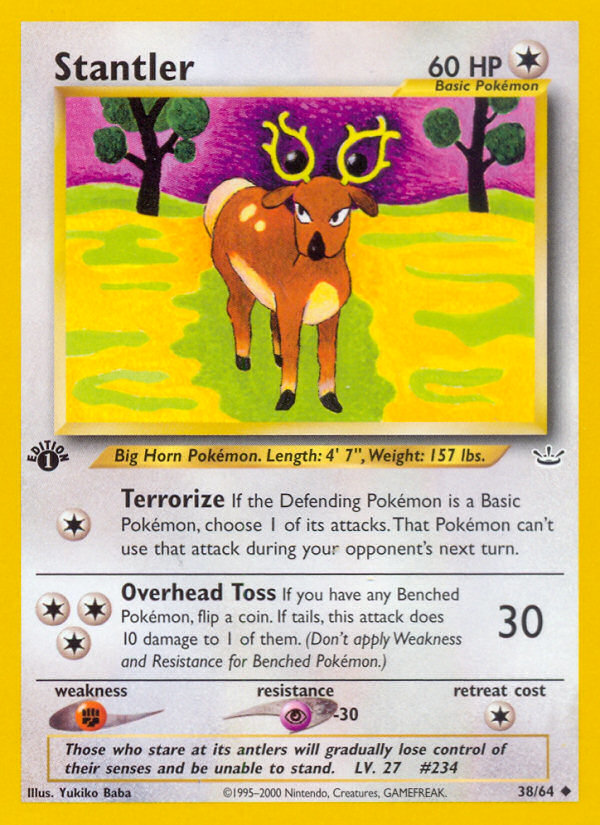 Stantler (38/64) [Neo Revelation 1st Edition] | Play N Trade Winnipeg