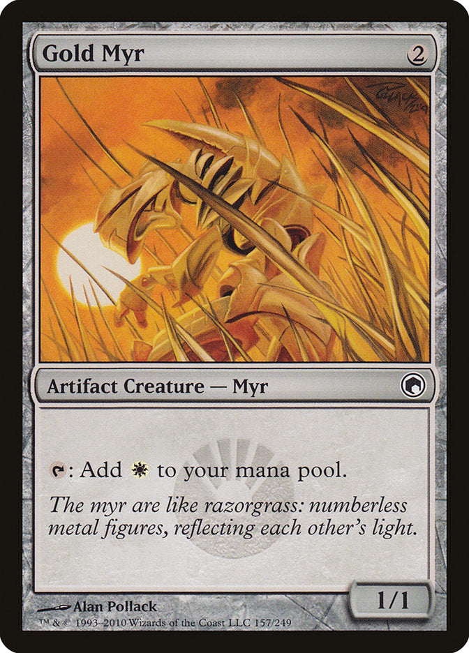 Gold Myr [Scars of Mirrodin] | Play N Trade Winnipeg