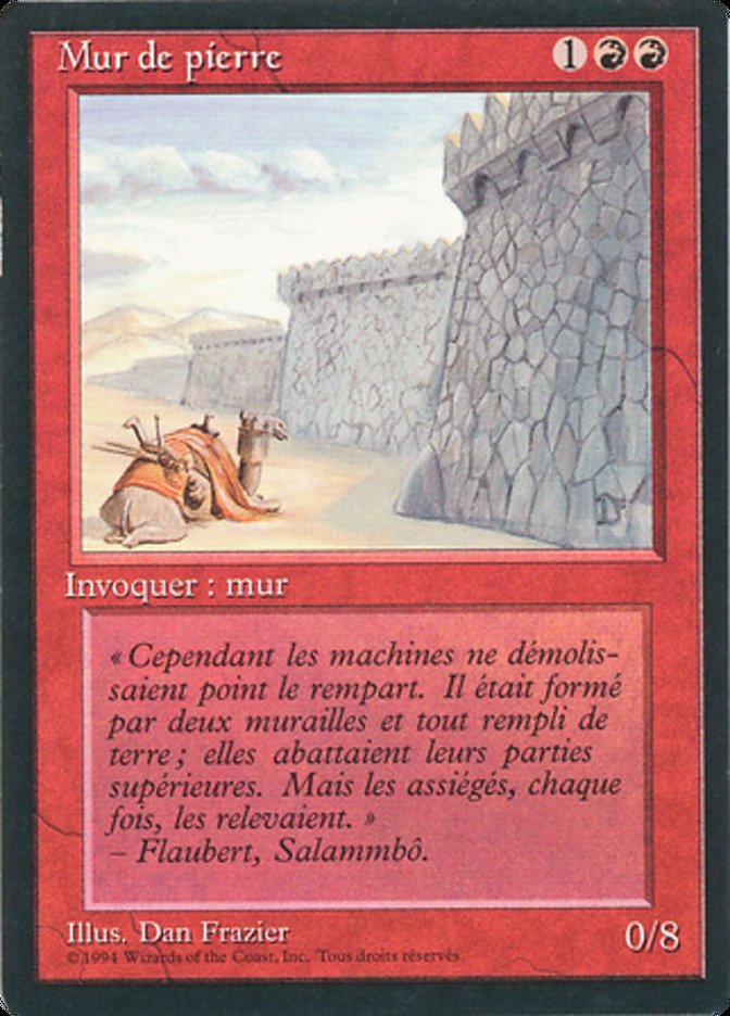 Wall of Stone [Foreign Black Border] | Play N Trade Winnipeg