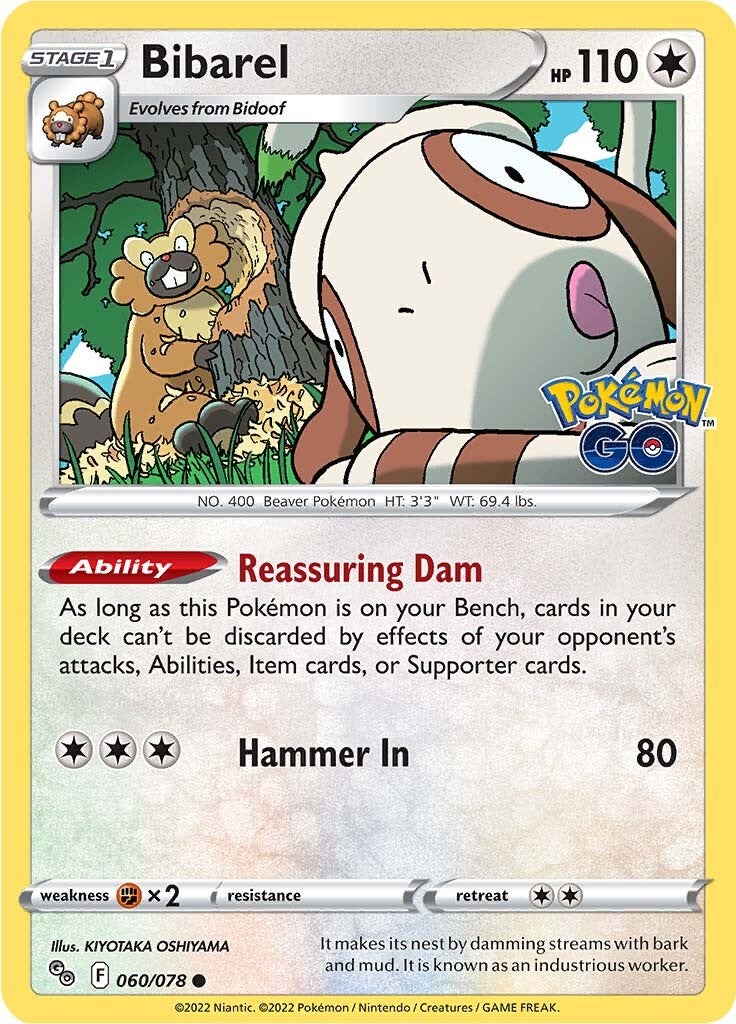 Bibarel (060/078) [Pokémon GO] | Play N Trade Winnipeg