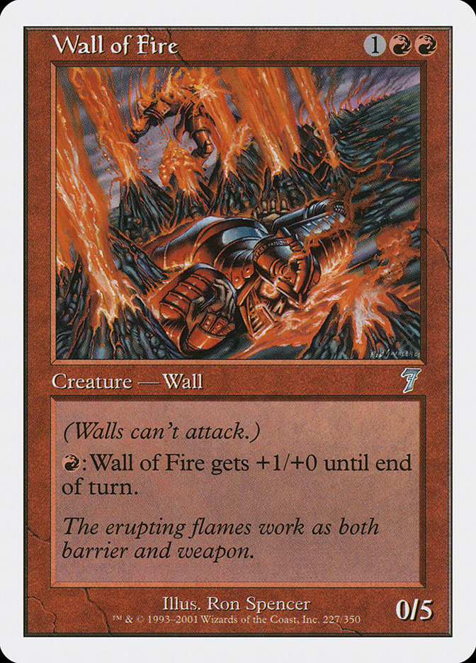 Wall of Fire [Seventh Edition] | Play N Trade Winnipeg