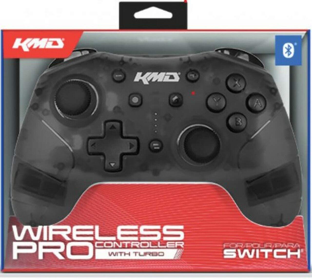 CLEAR BLACK WIRELES PRO CONTROLLER [KMD] | Play N Trade Winnipeg