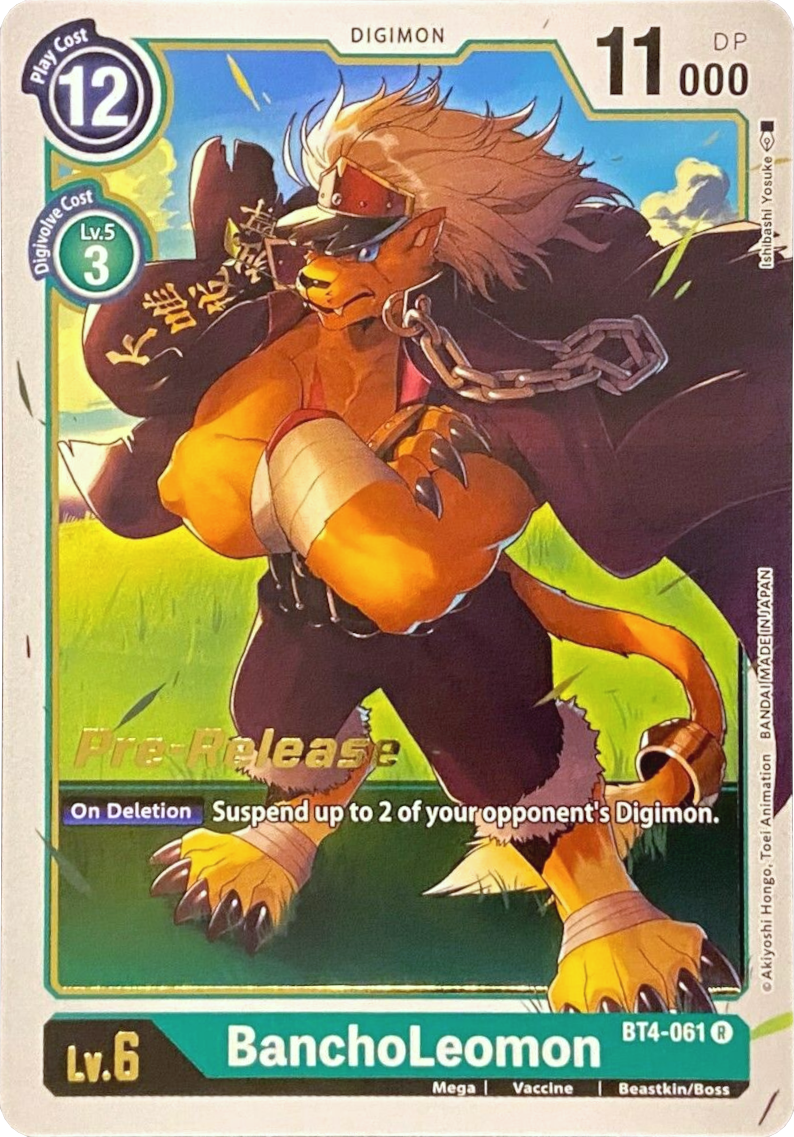 BanchoLeomon [BT4-061] [Great Legend Pre-Release Promos] | Play N Trade Winnipeg