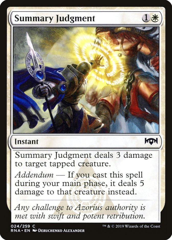 Summary Judgment [Ravnica Allegiance] | Play N Trade Winnipeg