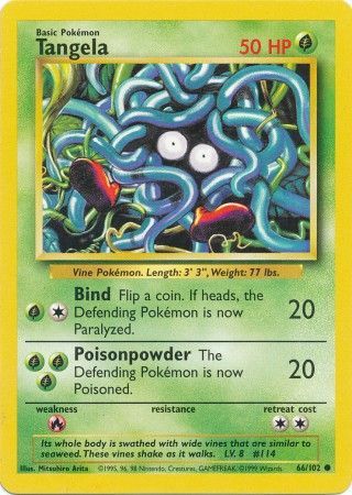 Tangela (66/102) [Base Set Unlimited] | Play N Trade Winnipeg