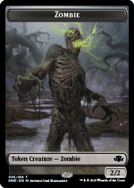 Zombie // Bird Double-Sided Token [Dominaria Remastered Tokens] | Play N Trade Winnipeg
