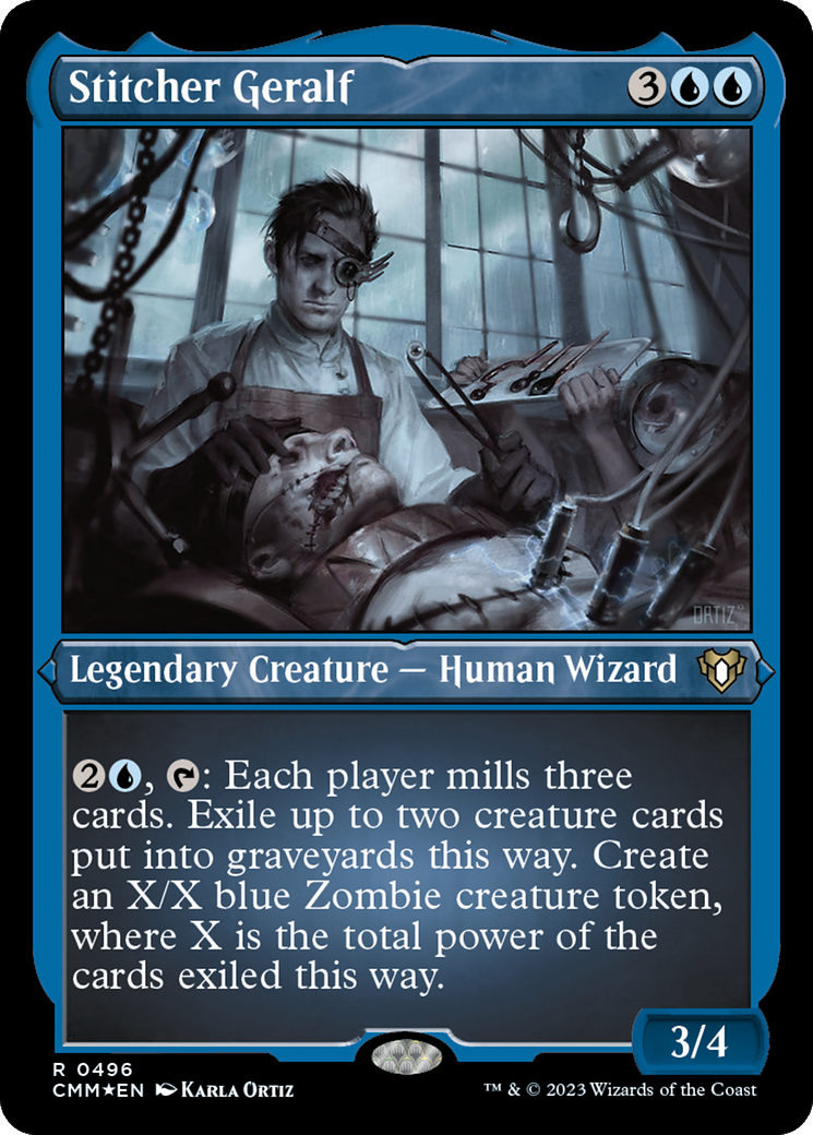 Stitcher Geralf (Foil Etched) [Commander Masters] | Play N Trade Winnipeg