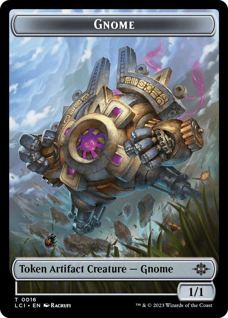 Gnome // Gnome Soldier Double-Sided Token [The Lost Caverns of Ixalan Tokens] | Play N Trade Winnipeg