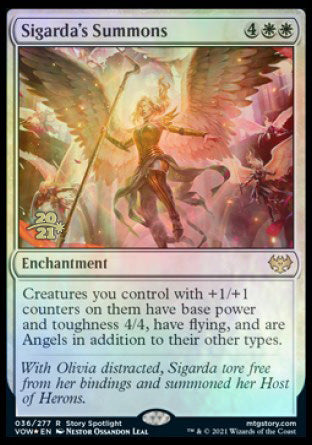 Sigarda's Summons [Innistrad: Crimson Vow Prerelease Promos] | Play N Trade Winnipeg