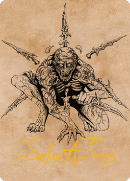 Bhaal, Lord of Murder Art Card (Gold-Stamped Signature) [Commander Legends: Battle for Baldur's Gate Art Series] | Play N Trade Winnipeg