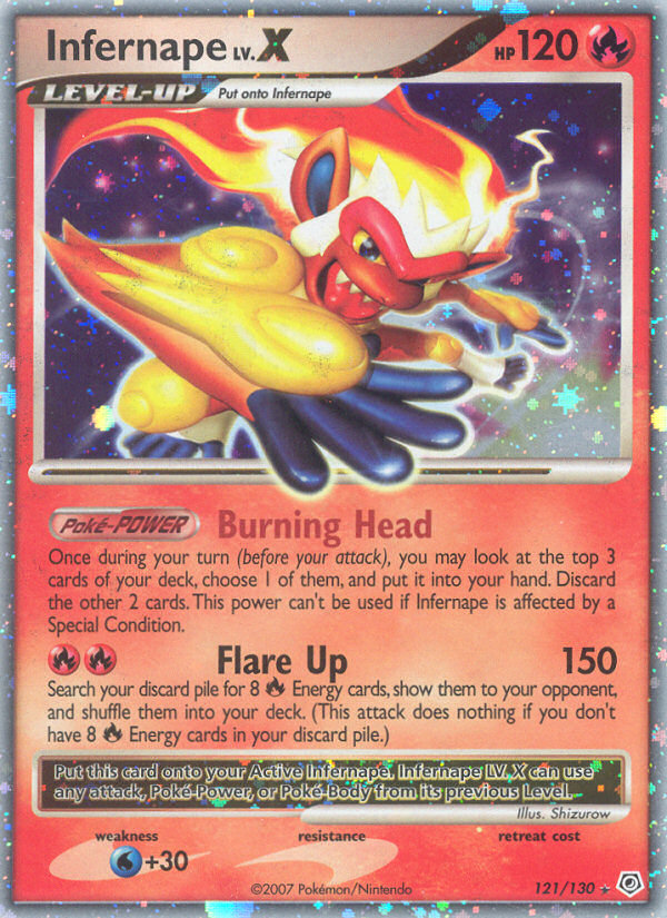 Infernape LV.X (121/130) [Diamond & Pearl: Base Set] | Play N Trade Winnipeg