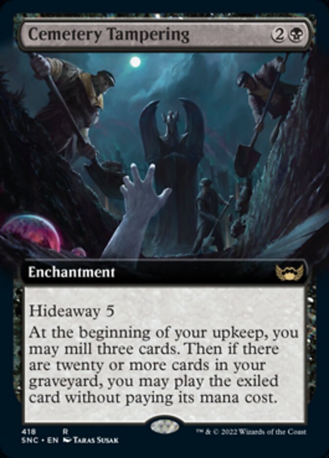Cemetery Tampering (Extended Art) [Streets of New Capenna] | Play N Trade Winnipeg