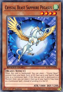 Crystal Beast Sapphire Pegasus [SGX1-ENF08] Common | Play N Trade Winnipeg