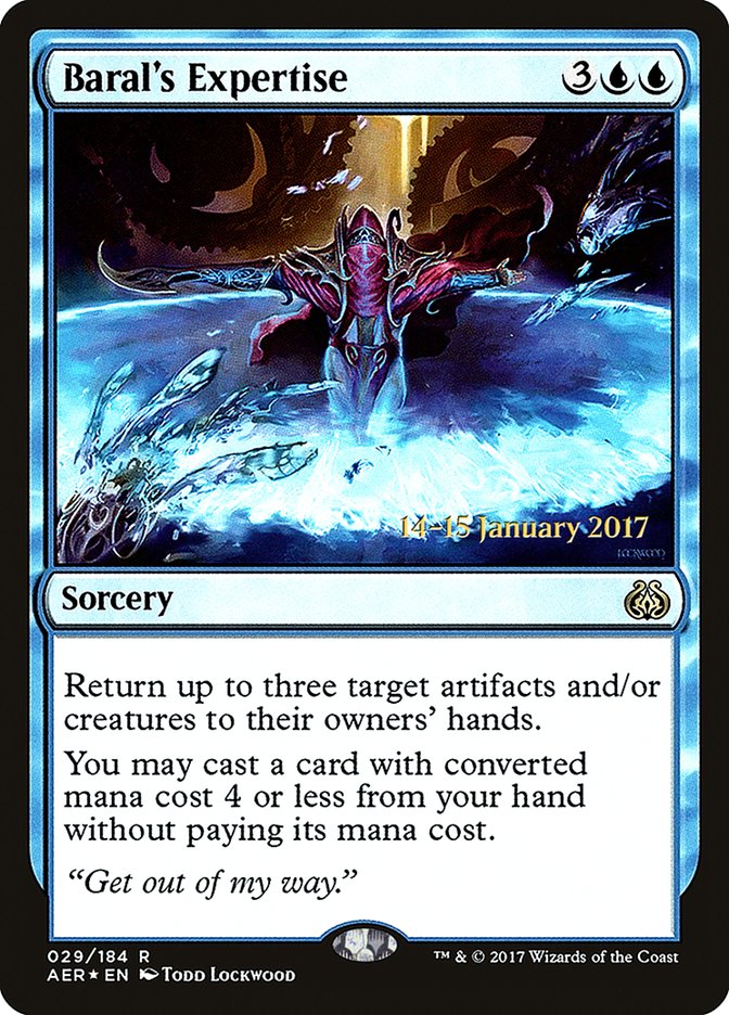 Baral's Expertise  [Aether Revolt Prerelease Promos] | Play N Trade Winnipeg