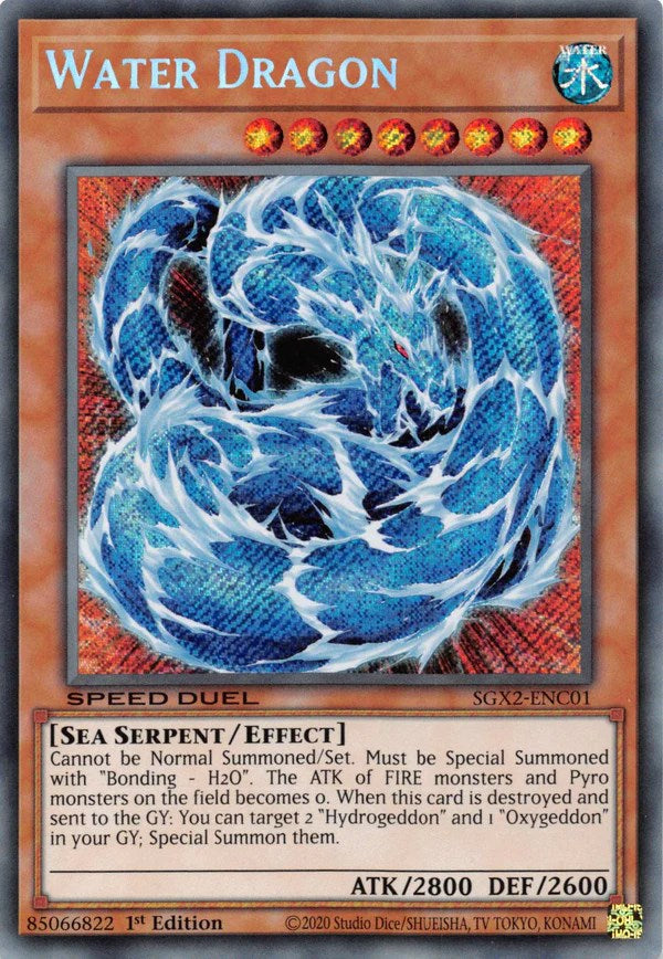 Water Dragon [SGX2-ENC01] Secret Rare | Play N Trade Winnipeg