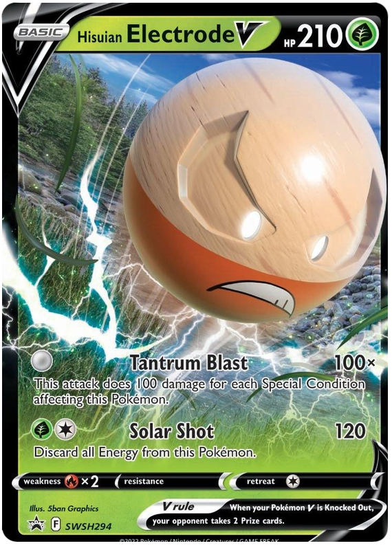 Hisuian Electrode V (SWSH294) (Jumbo Card) [Sword & Shield: Black Star Promos] | Play N Trade Winnipeg