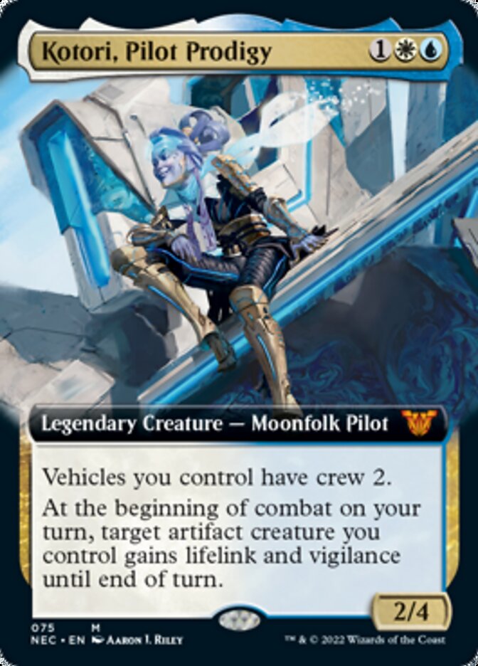 Kotori, Pilot Prodigy (Extended) [Kamigawa: Neon Dynasty Commander] | Play N Trade Winnipeg