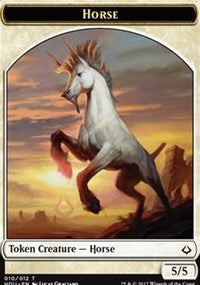 Horse // Warrior Double-sided Token [Hour of Devastation Tokens] | Play N Trade Winnipeg