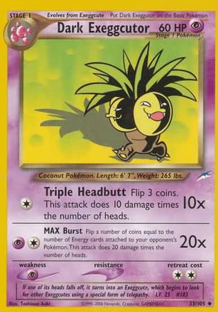 Dark Exeggutor (33/105) [Neo Destiny Unlimited] | Play N Trade Winnipeg