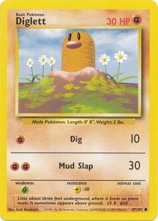 Diglett (47/102) [Base Set Unlimited] | Play N Trade Winnipeg