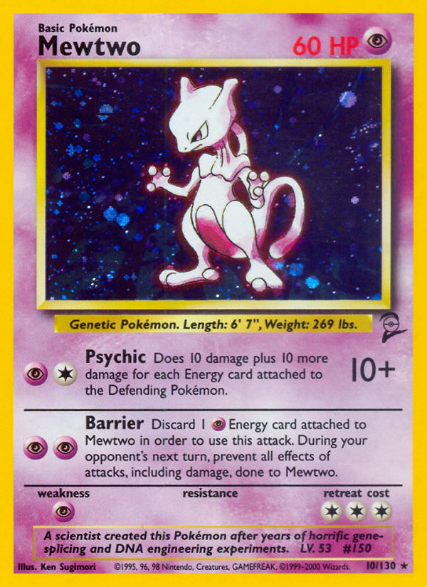 Mewtwo (10/130) [Base Set 2] | Play N Trade Winnipeg