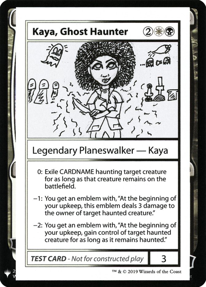 Kaya, Ghost Haunter [Mystery Booster Playtest Cards] | Play N Trade Winnipeg