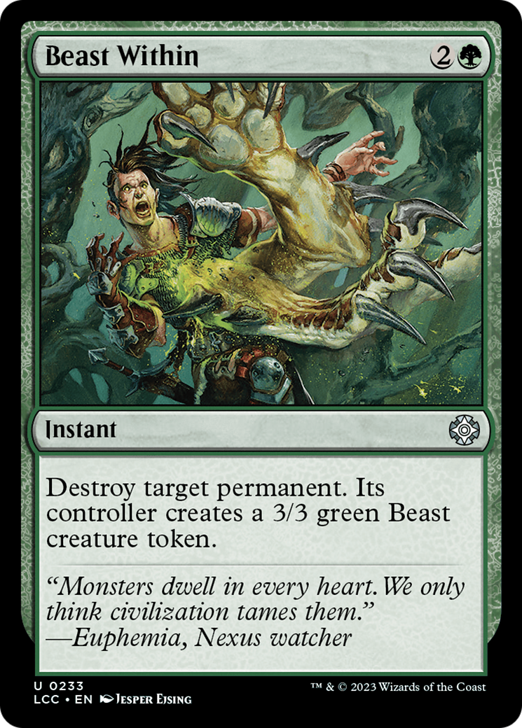 Beast Within [The Lost Caverns of Ixalan Commander] | Play N Trade Winnipeg