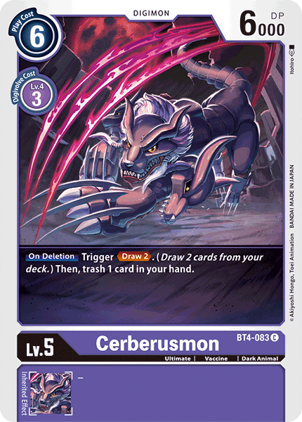 Cerberusmon [BT4-083] [Great Legend] | Play N Trade Winnipeg