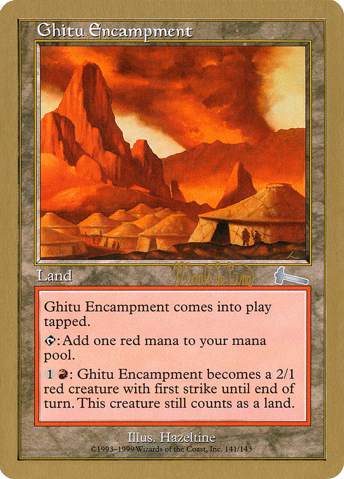 Ghitu Encampment (Mark Le Pine) [World Championship Decks 1999] | Play N Trade Winnipeg